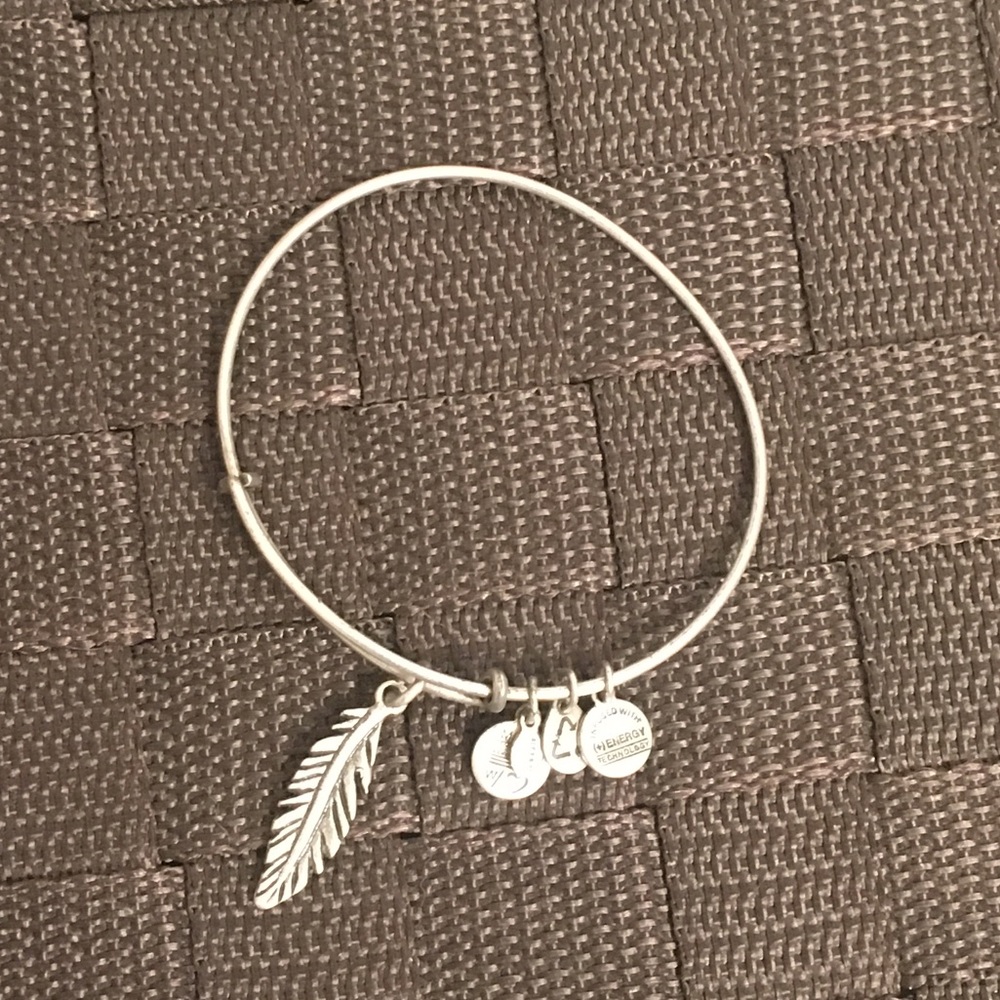 Silver Feather Bangle - image 1